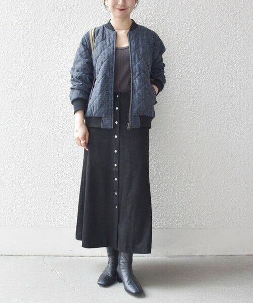 SHIPS / シップス ブルゾン | SHIPS any: キルティング チェック バーシティ ブルゾン | 詳細17