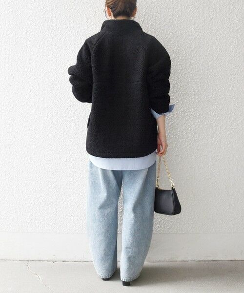 SHIPS / シップス カットソー | 《一部追加予約》SHIPS any:〈洗濯機可能〉ボア フリース ハーフジップ プルオーバー | 詳細2