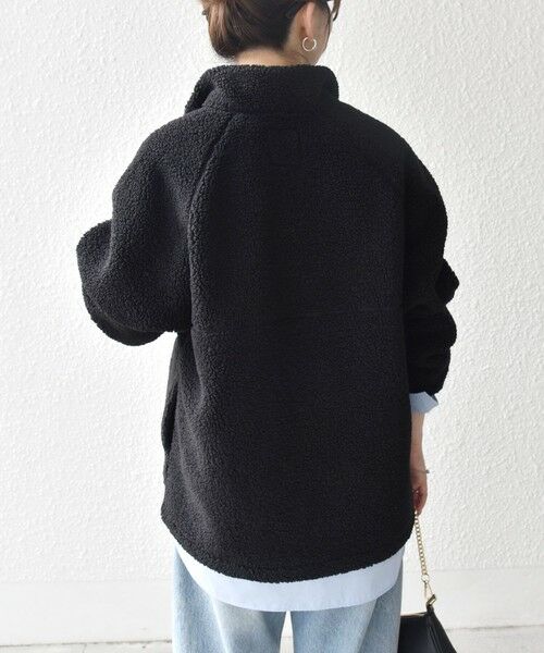 SHIPS / シップス カットソー | 《一部追加予約》SHIPS any:〈洗濯機可能〉ボア フリース ハーフジップ プルオーバー | 詳細5