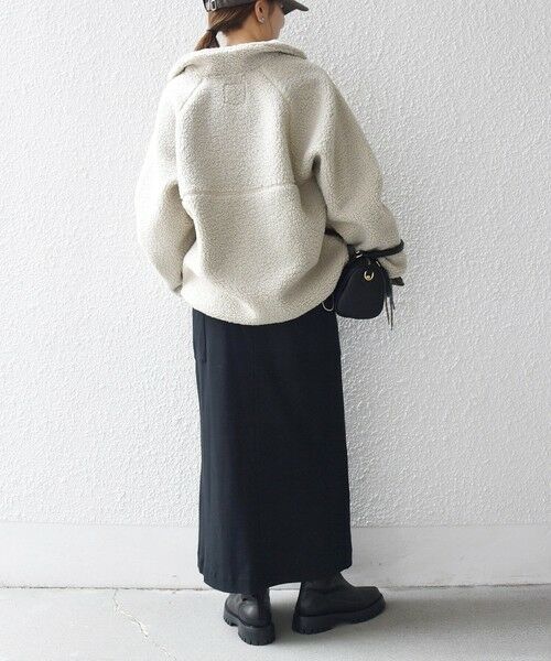 SHIPS / シップス カットソー | 《一部追加予約》SHIPS any:〈洗濯機可能〉ボア フリース ハーフジップ プルオーバー | 詳細11