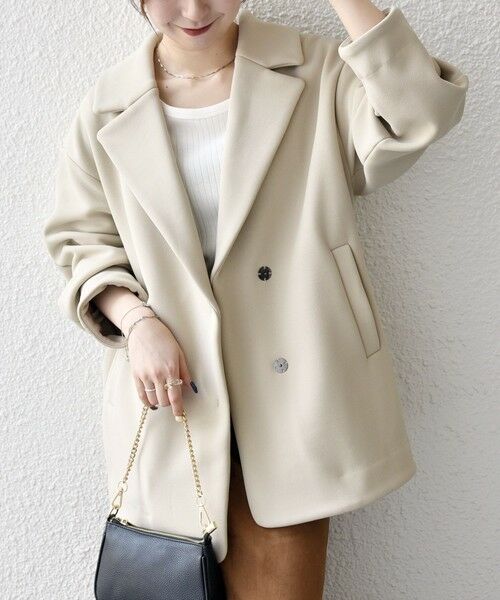 SHIPS / シップス その他アウター | SHIPS any:〈洗濯機可能〉ダンボール コクーン テーラード ミディ コート | 詳細15