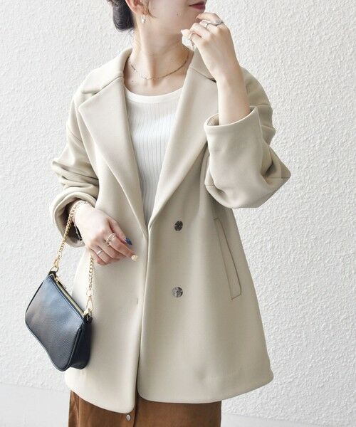 SHIPS / シップス その他アウター | SHIPS any:〈洗濯機可能〉ダンボール コクーン テーラード ミディ コート | 詳細18