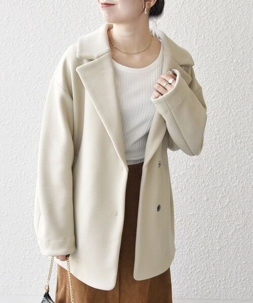 ビリティスディセッタン モッズコート レディース 楽天市場】【Bilitis dix-sept ans】 Big Lapel Short Coat 2915