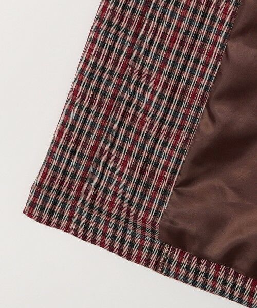 SHIPS / シップス ステンカラーコート | SHIPS any: キルティング チェック ステンカラー Aライン ロング コート | 詳細14