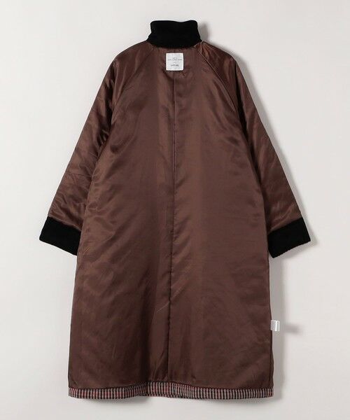 SHIPS / シップス ステンカラーコート | SHIPS any: キルティング チェック ステンカラー Aライン ロング コート | 詳細17