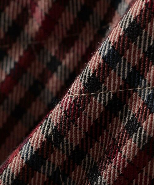 SHIPS / シップス ステンカラーコート | SHIPS any: キルティング チェック ステンカラー Aライン ロング コート | 詳細18