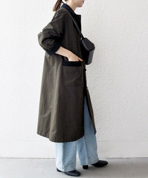 SHIPS / シップス ステンカラーコート | SHIPS any: ステンカラー Aライン ロング コート | 詳細3