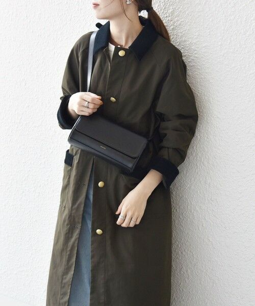 SHIPS for women/シップスウィメン SHIPS any: ステンカラー Aライン ロング コート オリーブ ONE SIZE SHIPS for women/シップスウィメン SHIPS any: ステンカラー Aライン ロング コート オリーブ ONE SIZE
