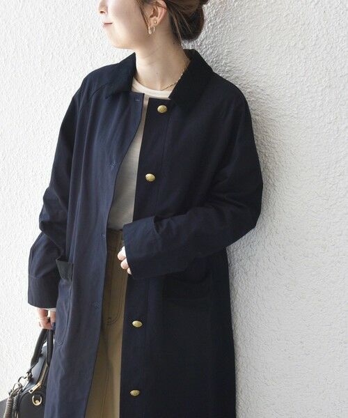 SHIPS / シップス ステンカラーコート | SHIPS any: ステンカラー Aライン ロング コート | 詳細24