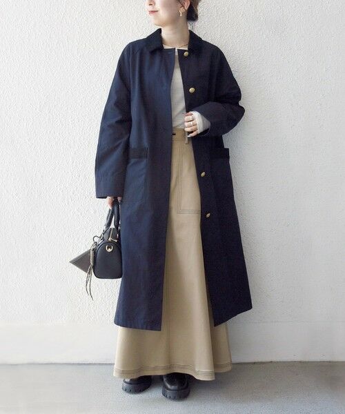 SHIPS / シップス ステンカラーコート | SHIPS any: ステンカラー Aライン ロング コート | 詳細18