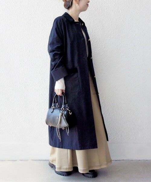 SHIPS / シップス ステンカラーコート | SHIPS any: ステンカラー Aライン ロング コート | 詳細19