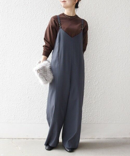 SHIPS / シップス サロペット・オールインワン | SHIPS any:〈洗濯機可能〉ガンクラブ チェック サロペット パンツ | 詳細22