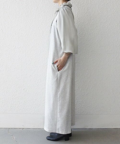 SHIPS / シップス サロペット・オールインワン | SHIPS any:〈洗濯機可能〉ツイード ライク サロペット［NAVY BLUE］ | 詳細19