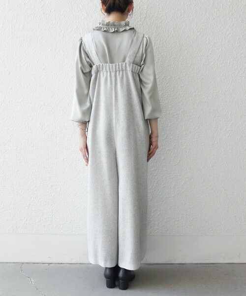 SHIPS / シップス サロペット・オールインワン | SHIPS any:〈洗濯機可能〉ツイード ライク サロペット［NAVY BLUE］ | 詳細20