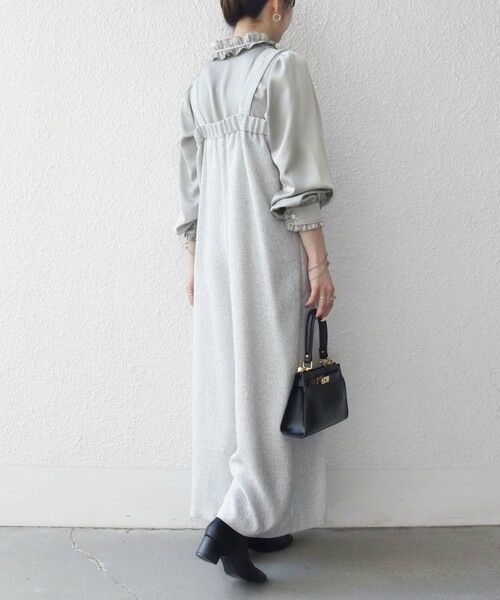 SHIPS / シップス サロペット・オールインワン | SHIPS any:〈洗濯機可能〉ツイード ライク サロペット［NAVY BLUE］ | 詳細5