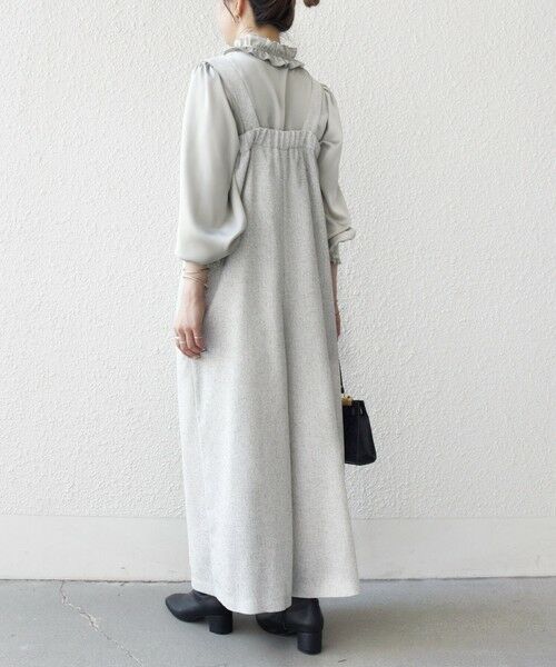 SHIPS / シップス サロペット・オールインワン | SHIPS any:〈洗濯機可能〉ツイード ライク サロペット［NAVY BLUE］ | 詳細6