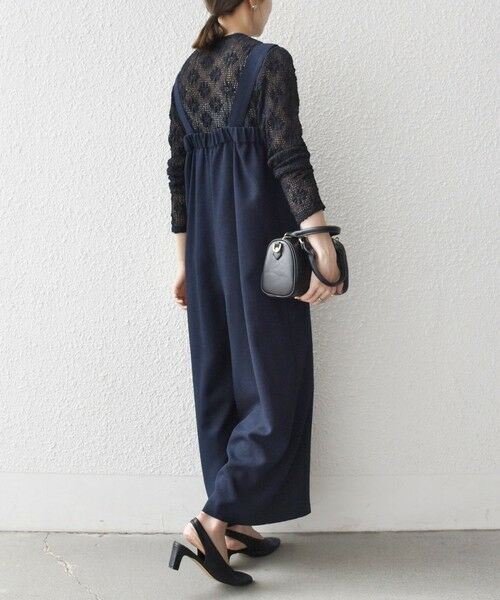 SHIPS / シップス サロペット・オールインワン | SHIPS any:〈洗濯機可能〉ツイード ライク サロペット［NAVY BLUE］ | 詳細23