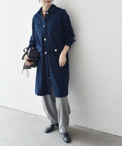 SHIPS / シップス ミニ丈・ひざ丈ワンピース | SHIPS any:〈手洗い可能〉コーデュロイ シャツ ジャケット ワンピース