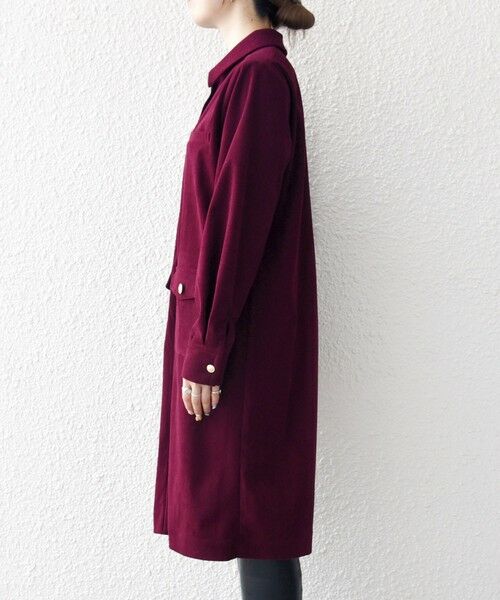 SHIPS / シップス ミニ丈・ひざ丈ワンピース | SHIPS any:〈手洗い可能〉コーデュロイ シャツ ジャケット ワンピース | 詳細17