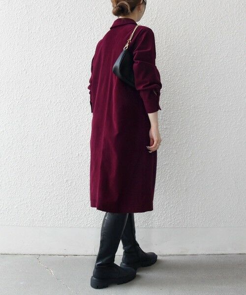 SHIPS / シップス ミニ丈・ひざ丈ワンピース | SHIPS any:〈手洗い可能〉コーデュロイ シャツ ジャケット ワンピース | 詳細3