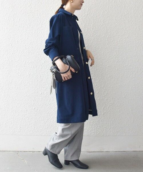 SHIPS / シップス ミニ丈・ひざ丈ワンピース | SHIPS any:〈手洗い可能〉コーデュロイ シャツ ジャケット ワンピース | 詳細23