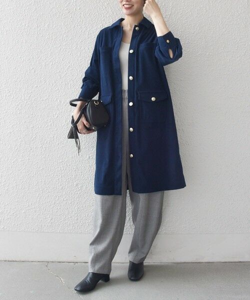 SHIPS / シップス ミニ丈・ひざ丈ワンピース | SHIPS any:〈手洗い可能〉コーデュロイ シャツ ジャケット ワンピース | 詳細27