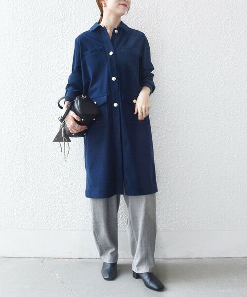 SHIPS / シップス ミニ丈・ひざ丈ワンピース | SHIPS any:〈手洗い可能〉コーデュロイ シャツ ジャケット ワンピース | 詳細28