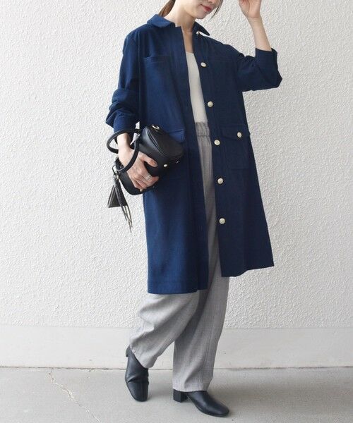 SHIPS / シップス ミニ丈・ひざ丈ワンピース | SHIPS any:〈手洗い可能〉コーデュロイ シャツ ジャケット ワンピース | 詳細22