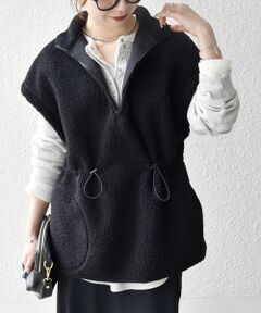 SHIPS / シップス ダウンジャケット・ベスト | SHIPS any:〈洗濯機可能〉ボア フリース スタンド ベスト