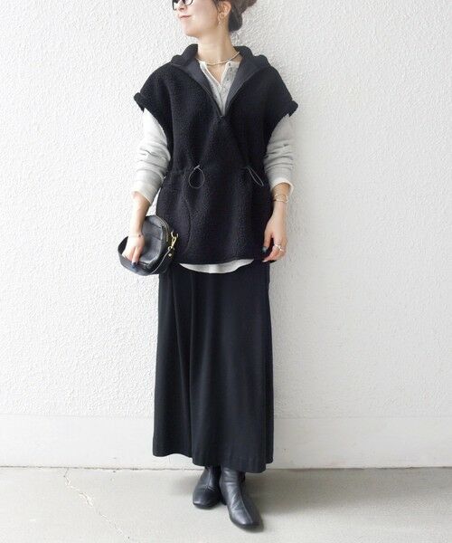 SHIPS / シップス ダウンジャケット・ベスト | SHIPS any:〈洗濯機可能〉ボア フリース スタンド ベスト | 詳細1