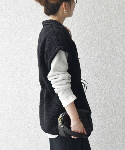 SHIPS / シップス ダウンジャケット・ベスト | SHIPS any:〈洗濯機可能〉ボア フリース スタンド ベスト | 詳細7