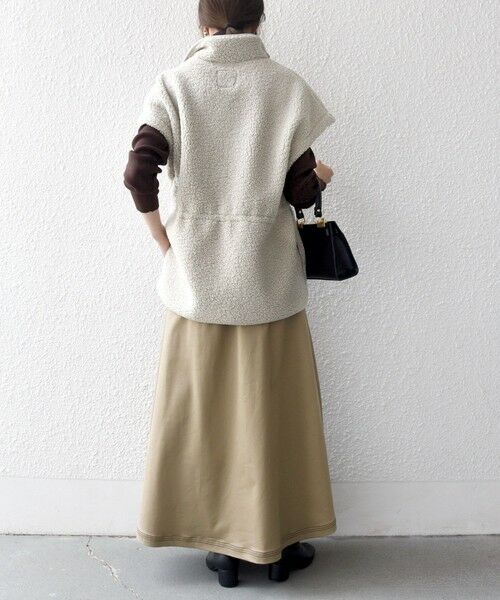 SHIPS / シップス ダウンジャケット・ベスト | SHIPS any:〈洗濯機可能〉ボア フリース スタンド ベスト | 詳細15