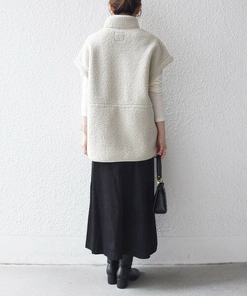 SHIPS / シップス ダウンジャケット・ベスト | SHIPS any:〈洗濯機可能〉ボア フリース スタンド ベスト | 詳細25