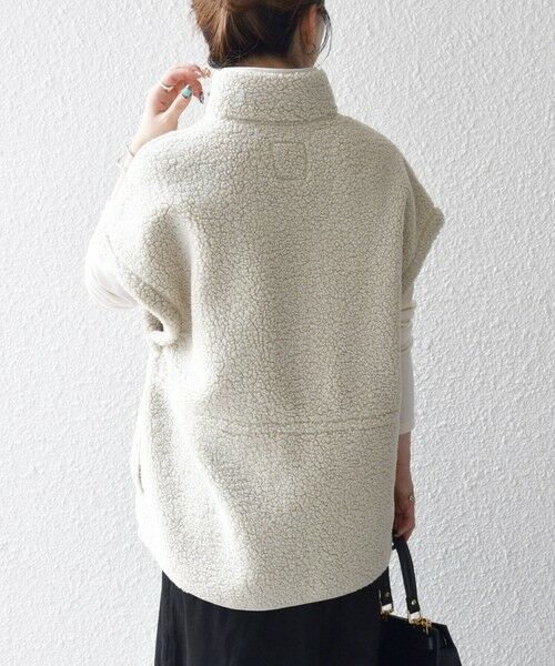 SHIPS / シップス ダウンジャケット・ベスト | SHIPS any:〈洗濯機可能〉ボア フリース スタンド ベスト | 詳細28