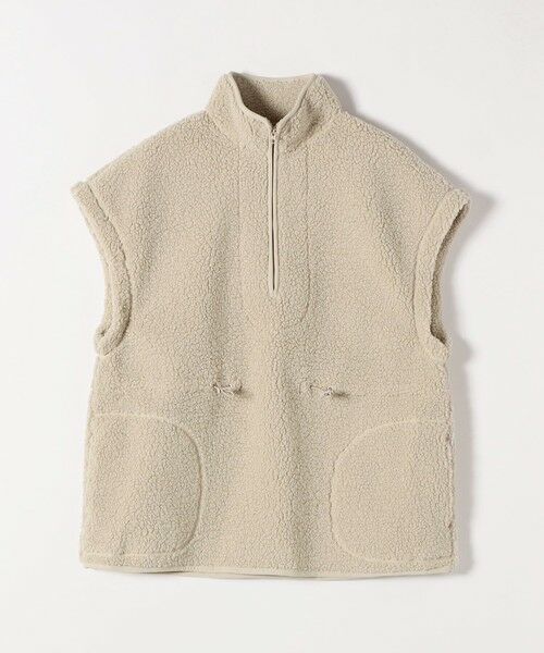 SHIPS / シップス ダウンジャケット・ベスト | SHIPS any:〈洗濯機可能〉ボア フリース スタンド ベスト | 詳細30