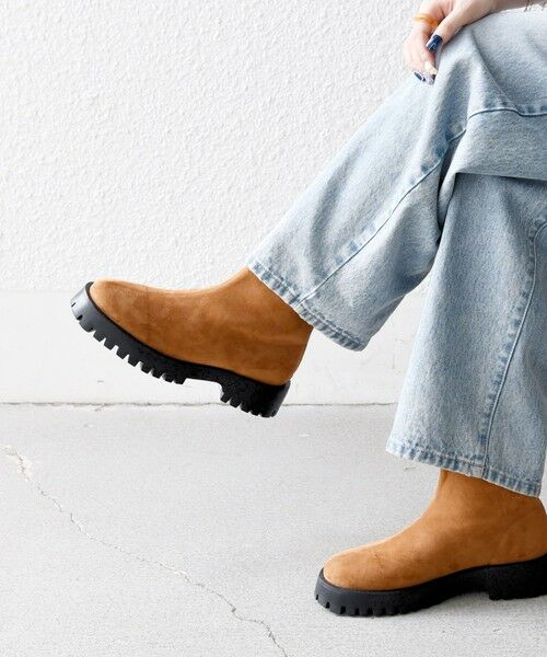 SHIPS for women/シップスウィメン SHIPS any: プラットフォーム ショート ブーツ キャメル 38 SHIPS for women/シップスウィメン SHIPS any: プラットフォーム ショート ブーツ キャメル 38