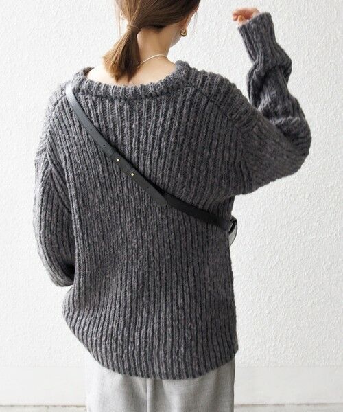 SHIPS / シップス ニット・セーター | SHIPS any:〈手洗い可能〉ロービング ルーズ ニット プルオーバー | 詳細6