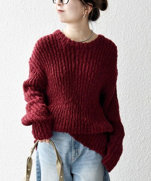 SHIPS / シップス ニット・セーター | SHIPS any:〈手洗い可能〉ロービング ルーズ ニット プルオーバー | 詳細20