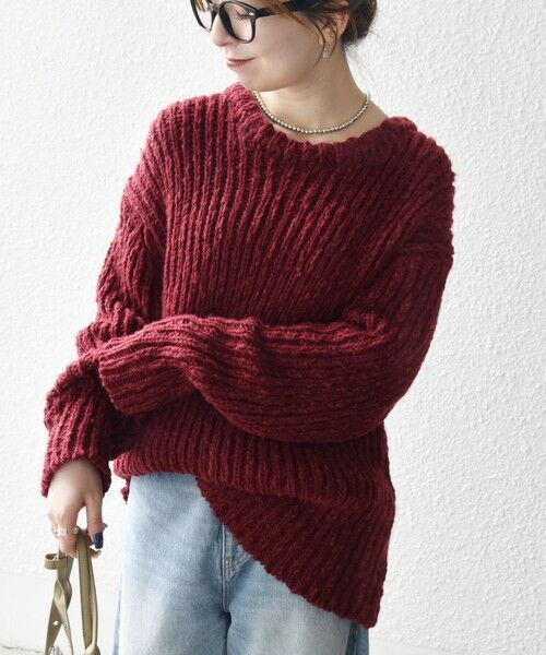 SHIPS / シップス ニット・セーター | SHIPS any:〈手洗い可能〉ロービング ルーズ ニット プルオーバー | 詳細27