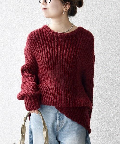 SHIPS / シップス ニット・セーター | SHIPS any:〈手洗い可能〉ロービング ルーズ ニット プルオーバー | 詳細28