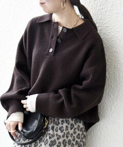 SHIPS / シップス ニット・セーター | 《一部追加予約》SHIPS any:〈手洗い可能〉AQUA カシミヤ ミックス ポロ ニット