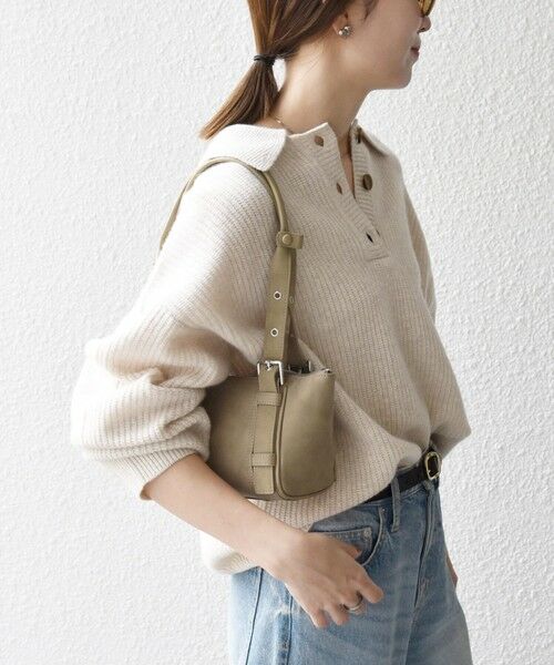 SHIPS / シップス ニット・セーター | 《一部追加予約》SHIPS any:〈手洗い可能〉AQUA カシミヤ ミックス ポロ ニット | 詳細5