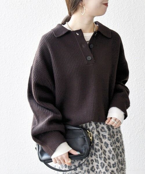 SHIPS / シップス ニット・セーター | 《一部追加予約》SHIPS any:〈手洗い可能〉AQUA カシミヤ ミックス ポロ ニット | 詳細14