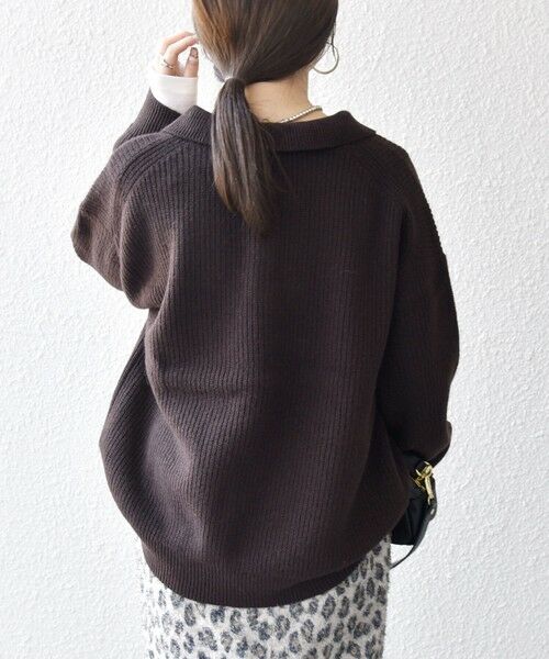 SHIPS / シップス ニット・セーター | 《一部追加予約》SHIPS any:〈手洗い可能〉AQUA カシミヤ ミックス ポロ ニット | 詳細16