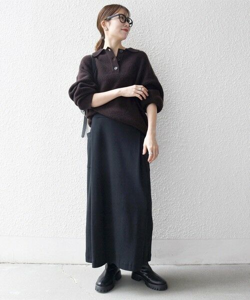 SHIPS / シップス ニット・セーター | 《一部追加予約》SHIPS any:〈手洗い可能〉AQUA カシミヤ ミックス ポロ ニット | 詳細20