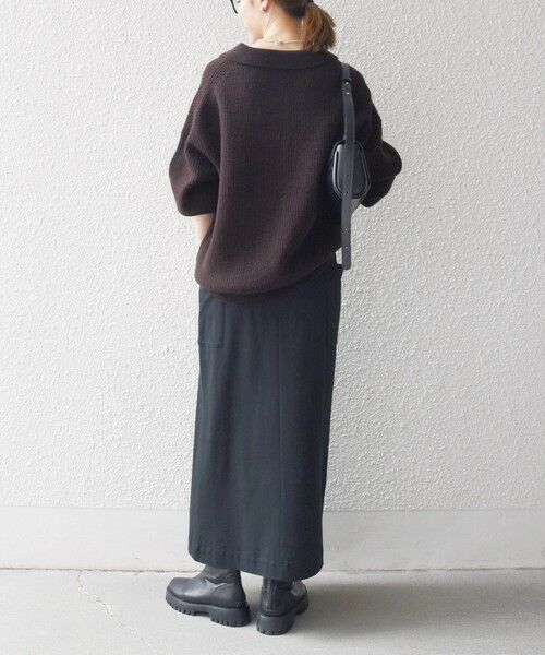 SHIPS / シップス ニット・セーター | 《一部追加予約》SHIPS any:〈手洗い可能〉AQUA カシミヤ ミックス ポロ ニット | 詳細21