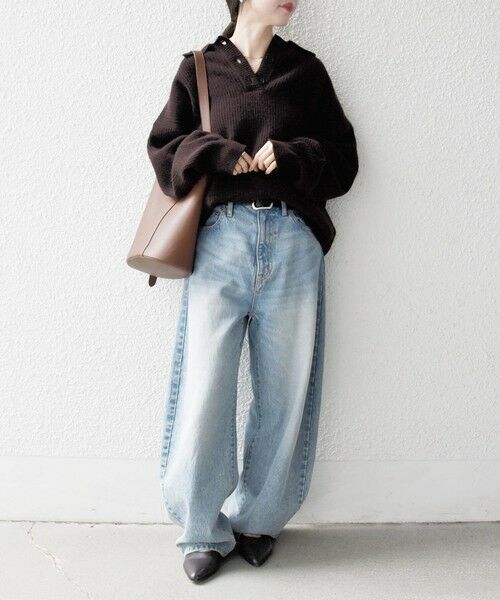 SHIPS / シップス ニット・セーター | 《一部追加予約》SHIPS any:〈手洗い可能〉AQUA カシミヤ ミックス ポロ ニット | 詳細27