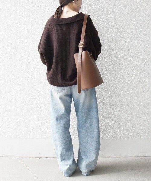 SHIPS / シップス ニット・セーター | 《一部追加予約》SHIPS any:〈手洗い可能〉AQUA カシミヤ ミックス ポロ ニット | 詳細28