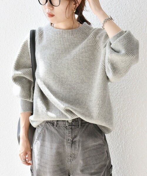 SHIPS / シップス ニット・セーター | 《一部追加予約》SHIPS any:〈手洗い可能〉AQUA カシミヤ ミックス ハイネック ニット | 詳細3