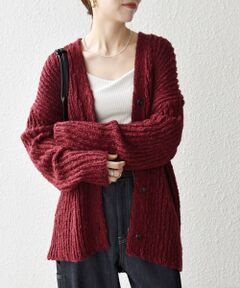 SHIPS / シップス カーディガン・ボレロ | SHIPS any:〈手洗い可能〉ロービング ルーズ Vネック ニット カーディガン